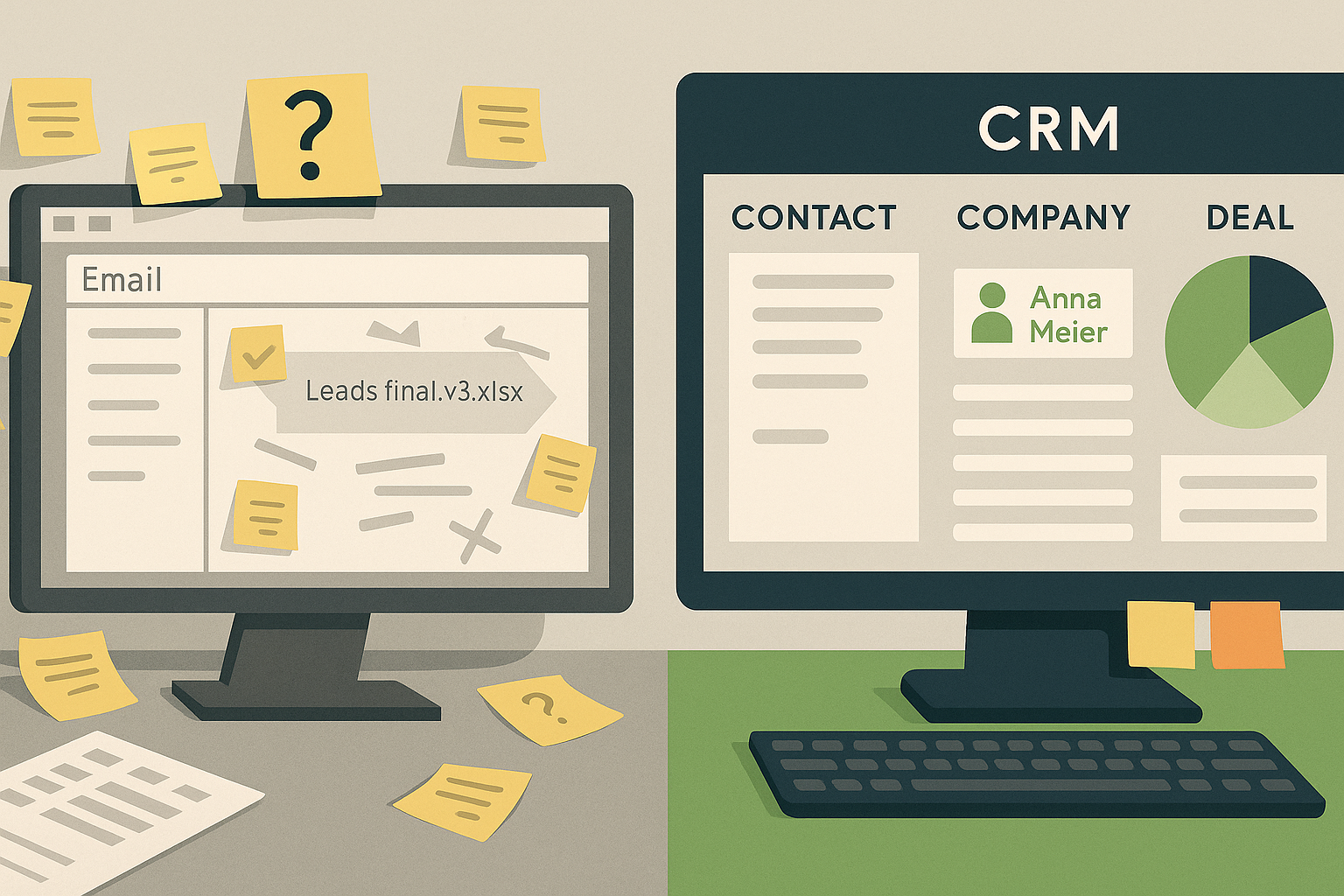 Zentrale Kundendatenbank statt Chaos – wie ein CRM dir hilft